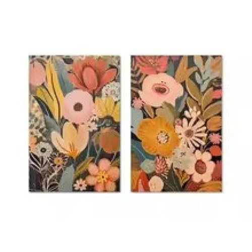 Tableau canvas bouquet de fleurs impression haute définition pour salon chic - 6
