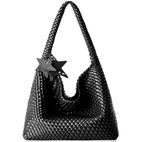 Image of Woven Tote Bag for Women, Shoulder Handbags, Beach Hobo, Handwoven Satchel Underarm Bag, Top-Handle Bag With Purses