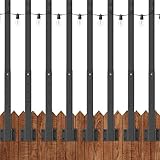 talkhigh Lot de 8 poteaux lumineux de 2,8 m pour guirlandes lumineuses...