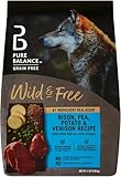 Pure Balance GrainFree Bison, Pea, Potato & Venison Recipe Dry Dog Food - Premium Quality Kibble for Adult Dogs, Small & Large Breeds - Natural High Protein Pet Food (11 lbs)