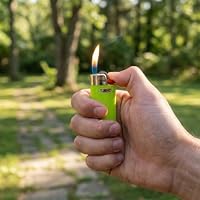 BIC Maxi Reibrad Feuerzeuge (J26) inkl. Gummibären von Sunmando (10 Stück BIC Maxi) – Ansicht 2