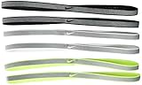Nike Heathered Headbands 6PK Black/White/Volt OSFM