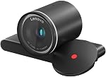 Webcam QHD Lenovo, annulation de bruit AI et qualité d'image améliorée, résolution 2K, zoom numérique 2X, obturateur de confidentialité physique, microphone directionnel, certifié Teams, noir