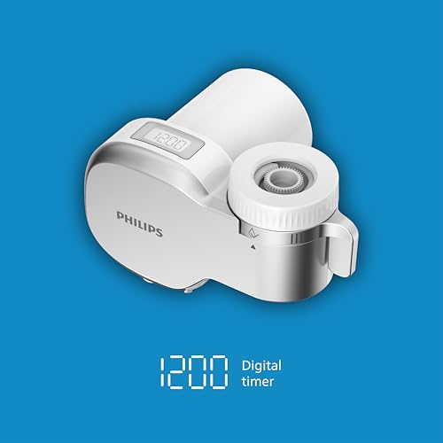 Philips On Tap Ultra AWP3756 bovenaanzicht met digitaal display dat 1200 liter filterlevensduur toont