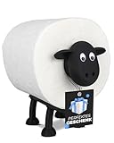 LAYERSMITH® Schaf Toilettenpapierhalter [DAS ORIGINAL] 1 Stück für 42mm Rollen - Perfekt als Deko für Toilettenpapier, Klorollenhalter, Klopapierhalter oder als Geschenk