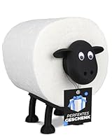 LAYERSMITH® Schaf Toilettenpapierhalter [DAS ORIGINAL] 1 Stück für 42mm Rollen - Perfekt als Deko für Toilettenpapier, Klorollenhalter, Klopapierhalter oder als Geschenk