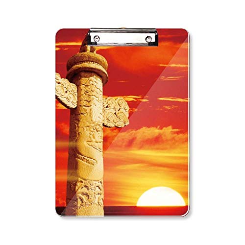 Porte-bloc A4 Red Sun Sky porcelaine exclusive et esthétique