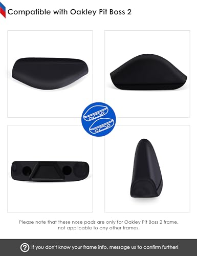Image of BLAZERBUCK Replacement Nose Pads Piece for Oakley Pit Boss 2 OO9137 / Pit Boss 2 Asian Fit OO9215 Sunglasses