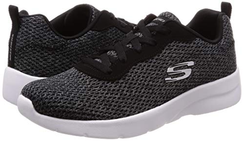 Skechers Dynamight 2.0 - Quick Concept, Tênis, Feminino, Preto/Branco, 35