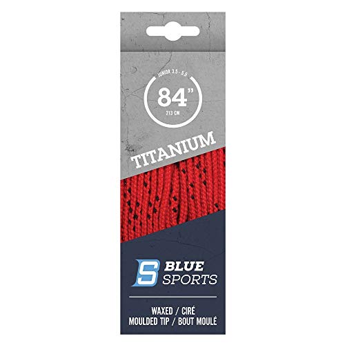 BLUE SPORTS Titanium Pro Schnürsenkel gewachst rot - 120 Cover