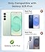 TOBOVON Slim Thin for Samsung Galaxy S25 Plus Case, Compatible with MagSafe, Built-in Camera Lens Protector, Shockproof Protective Phone Case, Soft Electroplated Clear Cover, Sapphire Blue