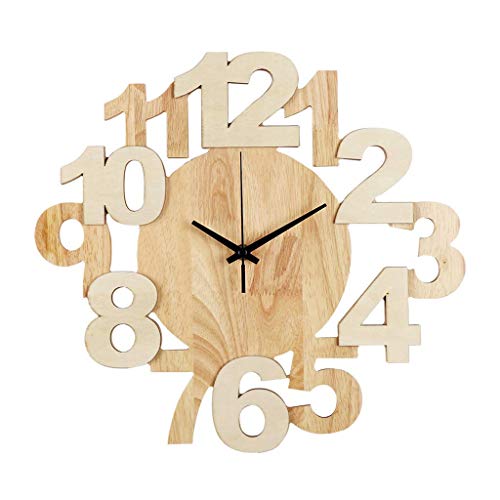 Uhr Klassische Traditionelle Wand Moderne Minimalistische Runde Wand Home Fashion Kreative Persönlichkeit Silent Pastoral Stereo Digital Wooden Modern