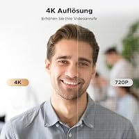 UGREEN FineCam Lite 4K, UHD Webcam 4K, Webcam mit Mikrofon und Objektivabdeckung, PC Kamera Autofokus, 70°FOV, USB-A/C Anschluss, für PC/Laptop/Windows/Mac/Linux/Skype/FaceTime – Ansicht 2