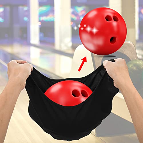 Cosmos 2 Pcs Bowling Seesaw Bag, Microfiber Bowling Polisher Bag Cleaner Towel, Multifunction Bowling Accessories Bowl Seesaws For Bowling Ball Clean And Storage #TOP3