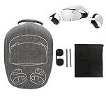 Mtlavishness VR Headset Travel Case EVA Gray Anti Fall Portable Carrying Case for PS VR2 Headset with Lens Protector Cover Ideal for Gamers on the Go Durable Design and Soft