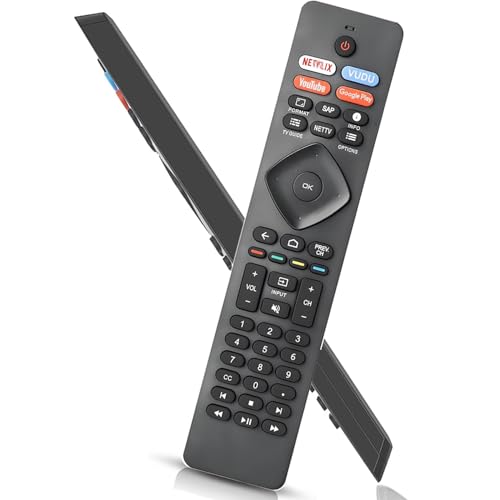 Replacement for Philips TV Remote Control Compatible with All Philips Android LED/LCD/HDTV/UHD Smart TVs (NH800UP)