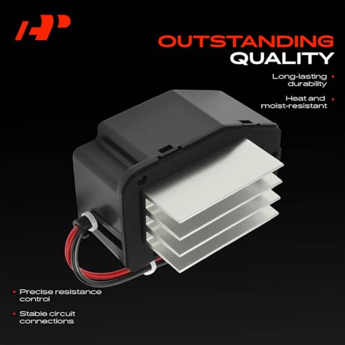 Image of A-Premium Front HVAC Blower Motor Resistor Compatible with Jeep Grand Cherokee 1997-1998 - with Wire Harness Kit, Replace# 4883692AA, 19194746