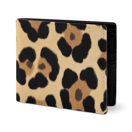 Portable Slim Credit Card Holder for Men Women, Small Card Protector Organizer Case Wild Animal Cheetah Leopard Print Compact Wallet2