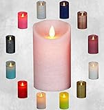 ✔Lieferumfang: 1x LED Flackerkerze (Farbe/Größe, nach Auswahl), Schafft eine gemütliche Atmosphäre in jedem Raum, Täuschend echt: imitiert das Flackern der Flamme