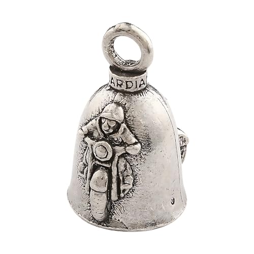 Image of Guardian Bell Good Luck Bell w /Keyring & Black Velvet Bag | Motorcycle Bell | Lead-Free Pewter | Made in USA
