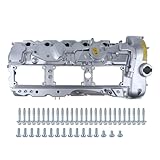 FEIDKS N55 Aluminum Engine Valve Cover Compatible with BMW 2011-2019 X3 X5 X6 2010-2017 535i 335i 2013-2015 740i 740Li 3.0L with Gaskets Oil Cap Replace 11127570292