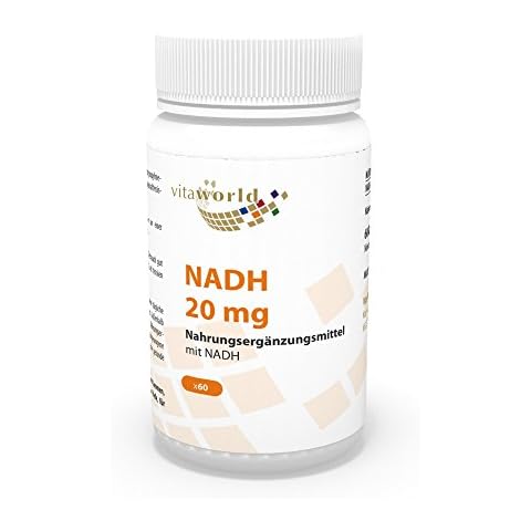 Vita World NADH 20mg (Each Capsule) 60 Vegetarian Capsules Made in Germany Cover