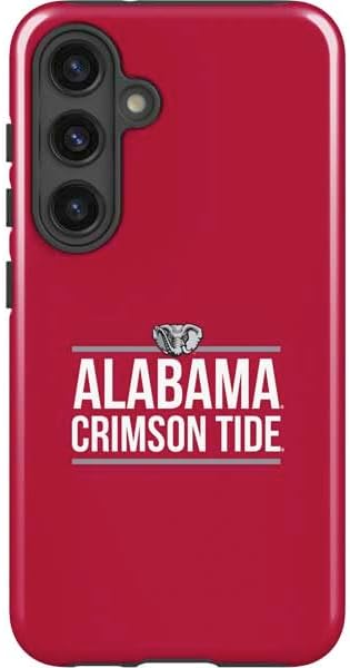 Skinit Impact Phone Case Compatible with Galaxy S24 Plus - Officially Licensed University of Alabama Maroon Jersey Design