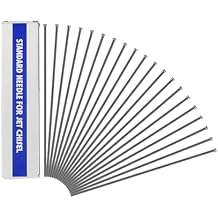 100Pcs Descaling Needles 3x180mm Heavy Duty Manganese Steel Replacement Needles Set for Pneumatic and Electric Needle Scaler for Rust Paint and Slag Removal