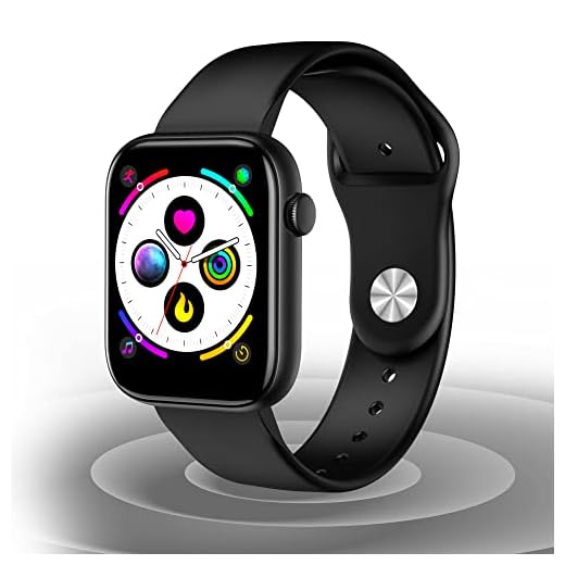 GIONEE STYLFIT GSW11 Smartwatch with Large 1.8 IPS Display, SpO2 & Stress Monitor, Heart Rate Monitor & 200+ Watch Faces (Ebony Black)