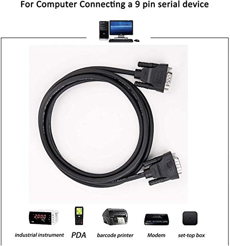 DTECH Câble D'extension Série DB9 RS232 Mâle Vers