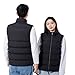 LIUHD Heated Vest for Unisex,Washable Heated Body Warmer for Outdoor Windproof Sleeveless Electric Heated Jacket,11 Zone,3XL(Bust:124CM)