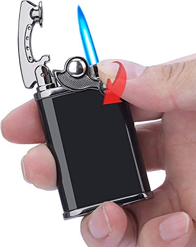 Encendedor Torch Katzone Retro Rocker Dual Acción Plateado miniatura 2