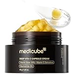 medicube Capsule Cream with Deep Vitamin C | Liposome Vitamin C Golden Capsule for Radiance & Firm-Looking Skin | Hydrating Glow Gel Texture | Korean Skincare, 1.94 oz