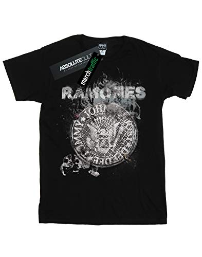 Absolute Cult Ramones Homme Bowery Manhole T-Shirt - Les Beatles, Paul McCartney, John Lennon, RIngo Starr, George Harrison Absolute Cult Ramones Homme Bowery Manhole T-Shirt – Image 3