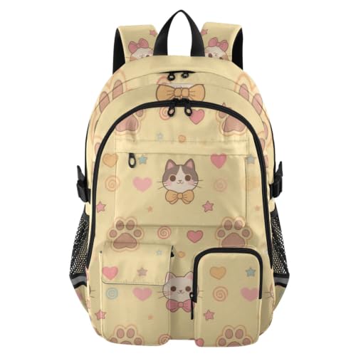 Mochilas universitarias con diseño de gato para campus urbano y viajes de fin de semana