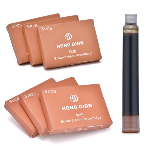 Asvine Hongdian Fountain Pen Ink Cartridges Brown...