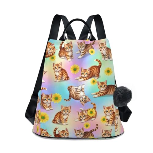 Sac à dos femme à poches multiples compartimentées et zip antivol
