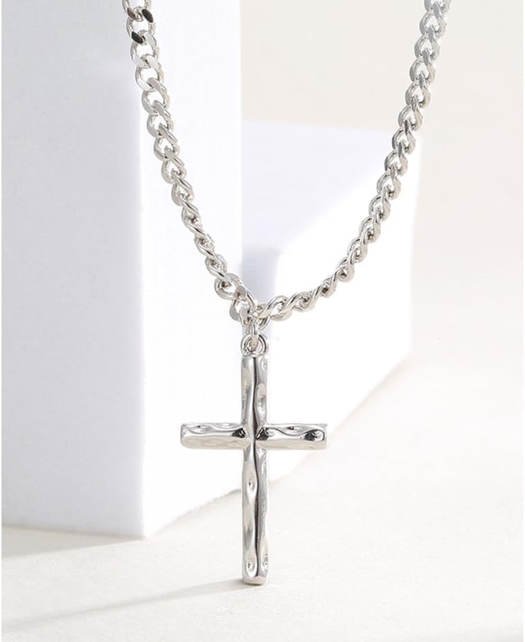 Cross Necklace,14K Gold Plated Brass Cubic Zirconia Faith Layered Chain Pendant Necklace Jewelry for Women - Image 4