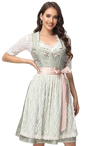 TrendiMax Women's German Dirndl Dress Bavarian Oktoberfest Halloween Carnival Costumes