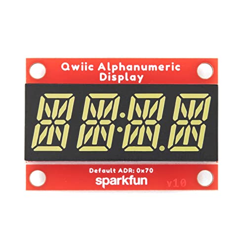Module écran alphanumérique Qwiic 14 segments SparkFun blanc avec fixation murale - 4