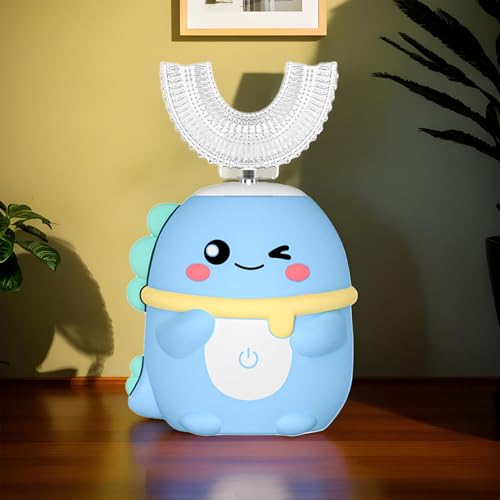 Elektrische Zahnbürste für Kinder, U-förmig, mit Vibration, tägliche Mundhygiene, fördert das Zähneputzen bei und Mädchen von 2 bis 6 Jahren – Bild 4