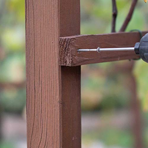 Spanplattenschrauben Edelstahl A2-4x65 mm, 100 Stück mit Teilgewinde, rostfrei, Torx, Senkkopf, ETA Zulassung, Edelstahlschrauben TX20