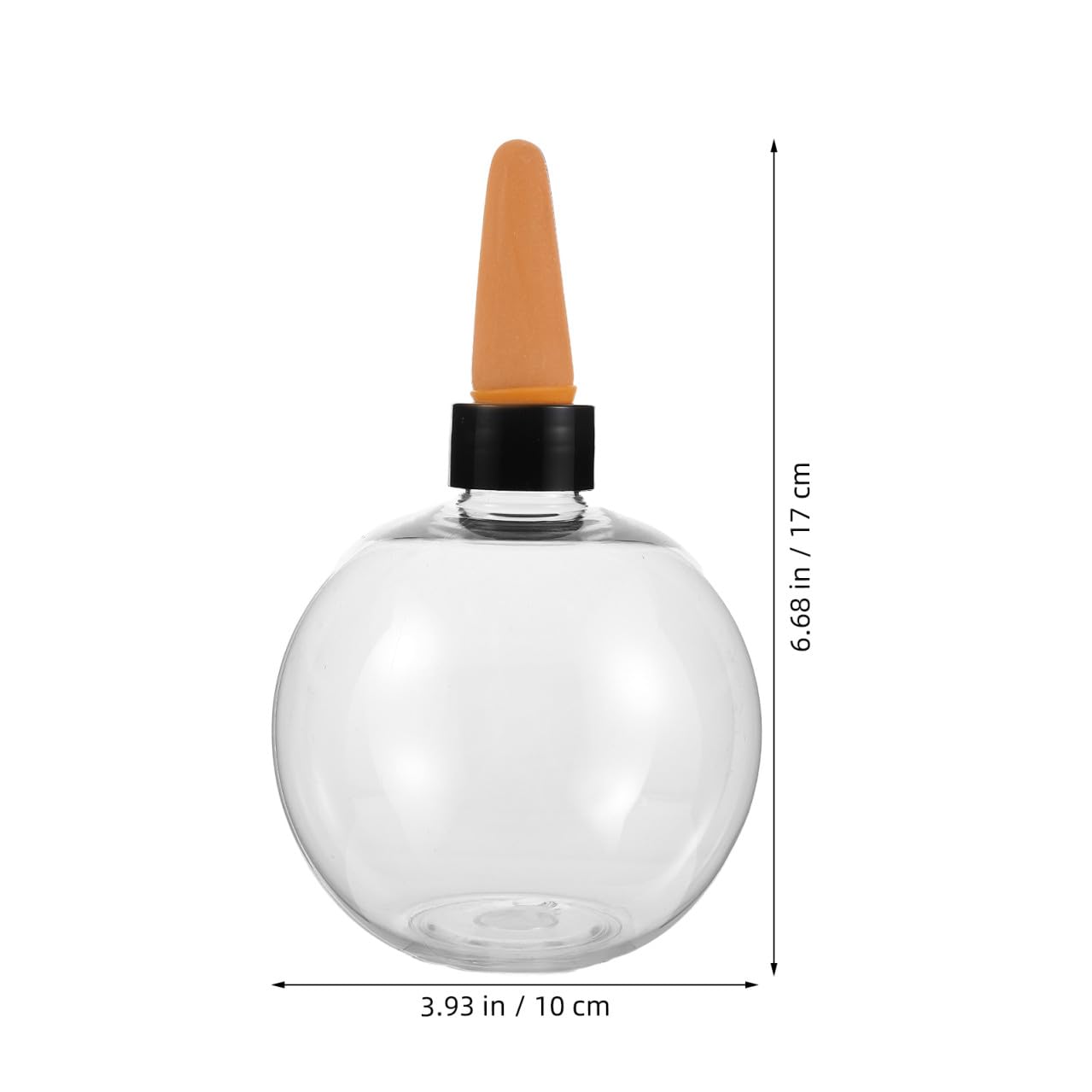 Lot de 4 globes d'arrosage automatique de 500 ml pour plantes d'intérieur, bulbes en plastique auto-arrosage avec recharge supérieure pour un maintien constant de l'humidité du sol
