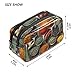 PCTIMMT Colorful Spices Makeup Bag Zipper Make Up Pouch Toiletry Organizer Makeup for Women and Girls