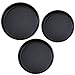 QWEPU 3PCS bandejas para Pizza, Bandeja Redonda para Pizza, Bandeja para Hornear Pasteles Antiadherente de Acero al Carbono, Pizza Antiadherente para Horno(6inch.7inch.8inch)