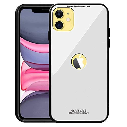 UNILORD iPhone 11 Luxurious Glass Back Case Cover Soft Edge