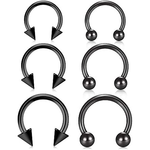 Longita 6PCS Stainless Steel Horseshoe Rings Cover