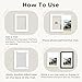 Golden State Art, Pack of 5, Pre-Cut 18x24 Picture Mats Bevel Edge 12.5x18.5 Opening for 13x19 Photos, White