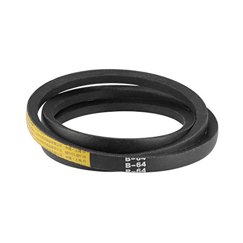 uxcell B-64 V-Belts de sección B con 64 pulgadas de longitud de paso en goma