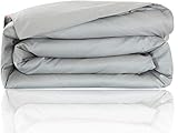 Cotton Duvet Cover Western King 120X120 Size, Silver Grey Solid Comforter Cover Bedding 1 Pieces Duv